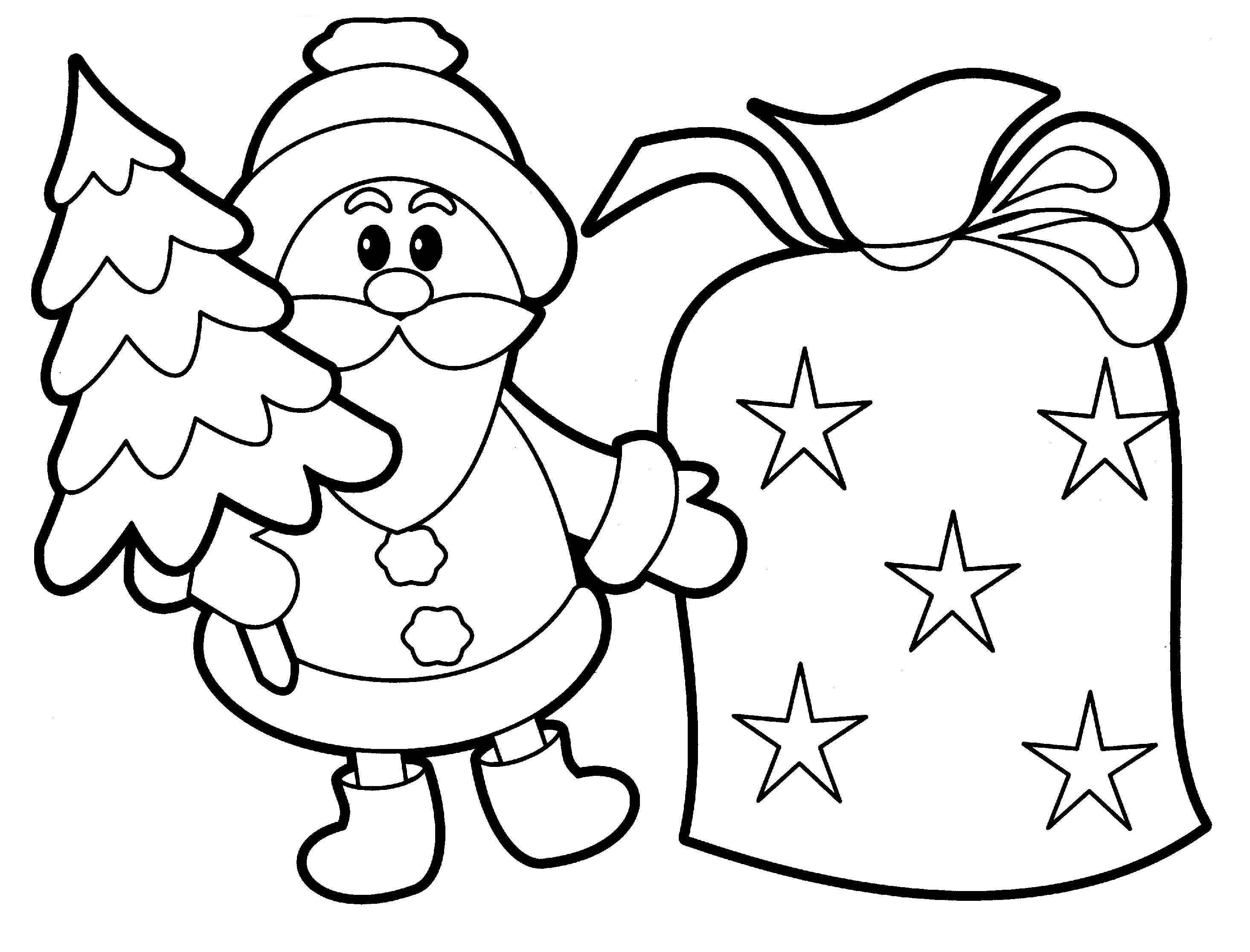 Christmas Coloring Pages For Toddlers - Coloring