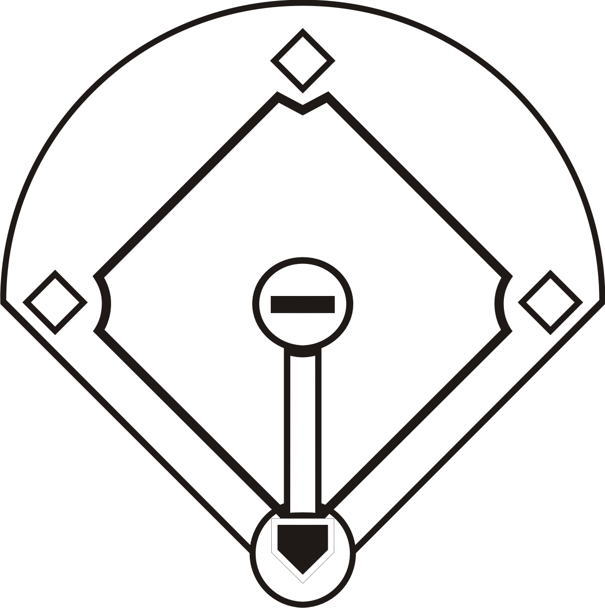Baseball Diamond Coloring Pages - High Quality Coloring Pages