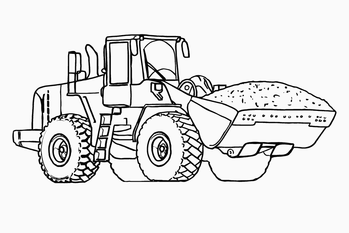 Backhoe Coloring Pages Free Printable Coloring Pages For All Ages Coloring Home