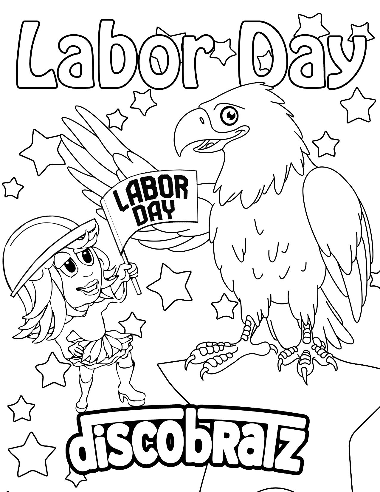 Labor Day Coloring Pages to download and print for free