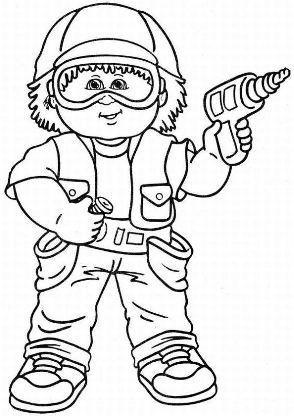 Cabbage Patch Kids Coloring Pages | Fantasy Coloring Pages