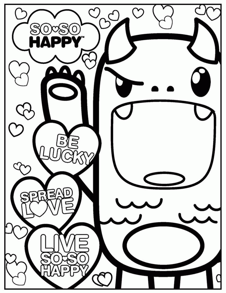 Free Kawaii Coloring Pages - Coloring Home