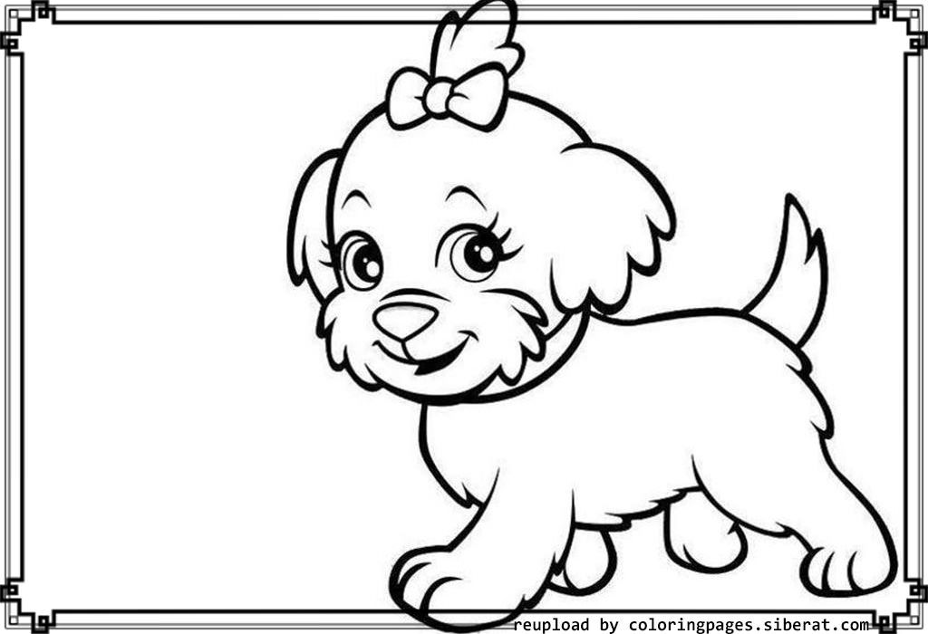 Cute Puppy Coloring Pages - Coloring Labs