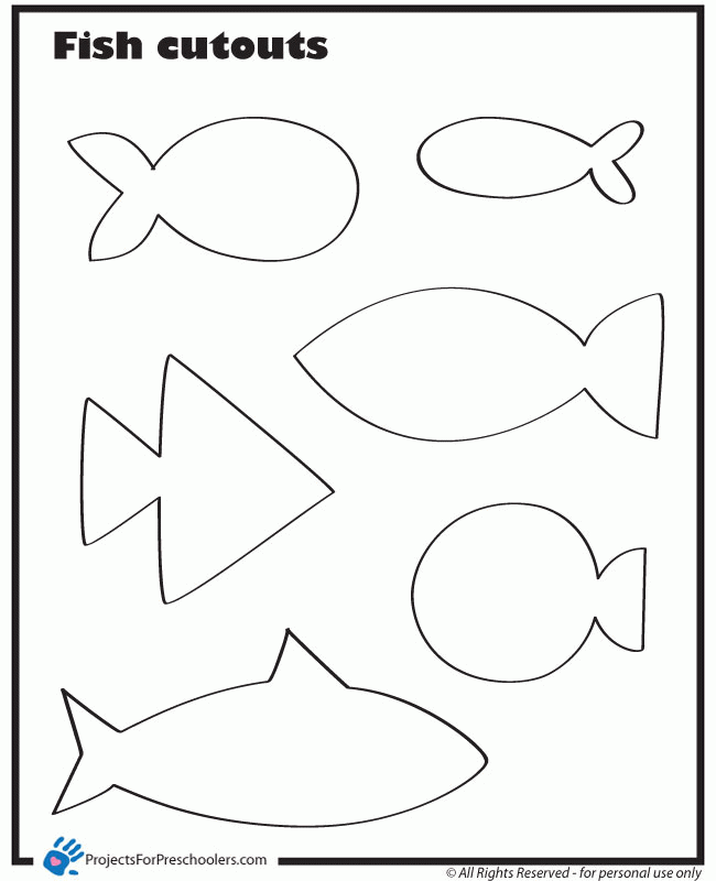 Simple Fish Template Coloring Home