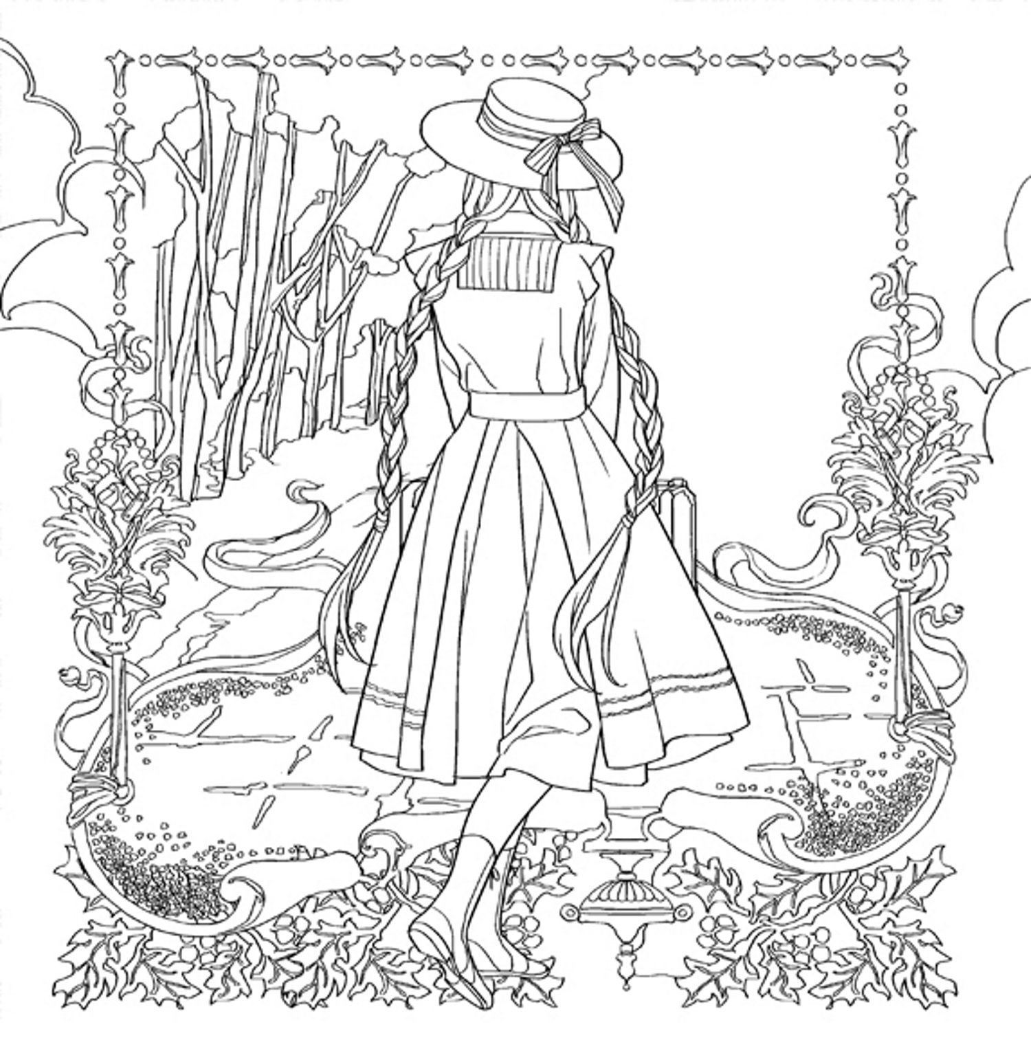 Ann of Green Gables Coloring Page