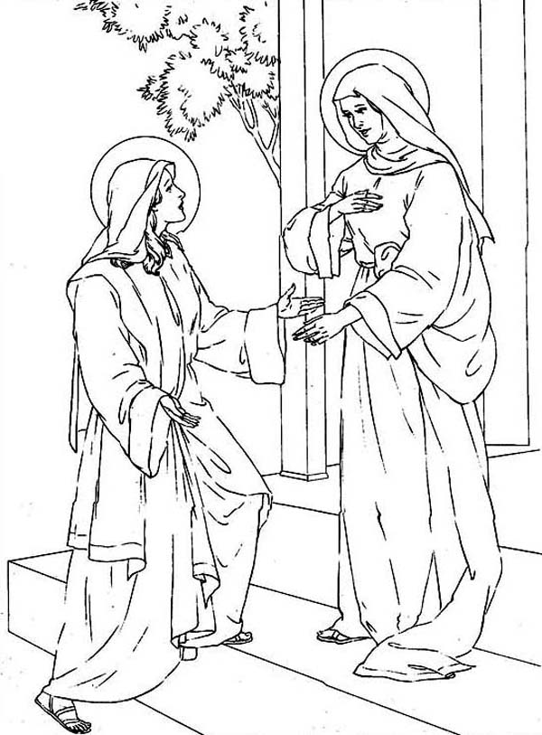 Visitation All Saints Day Coloring Page