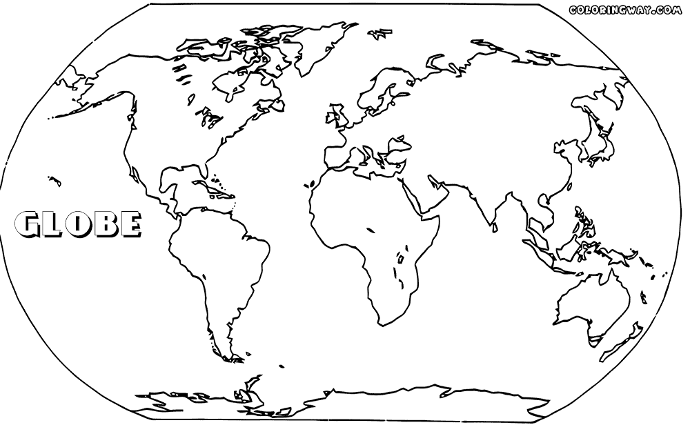 World Map Coloring Pages Download Print Earth