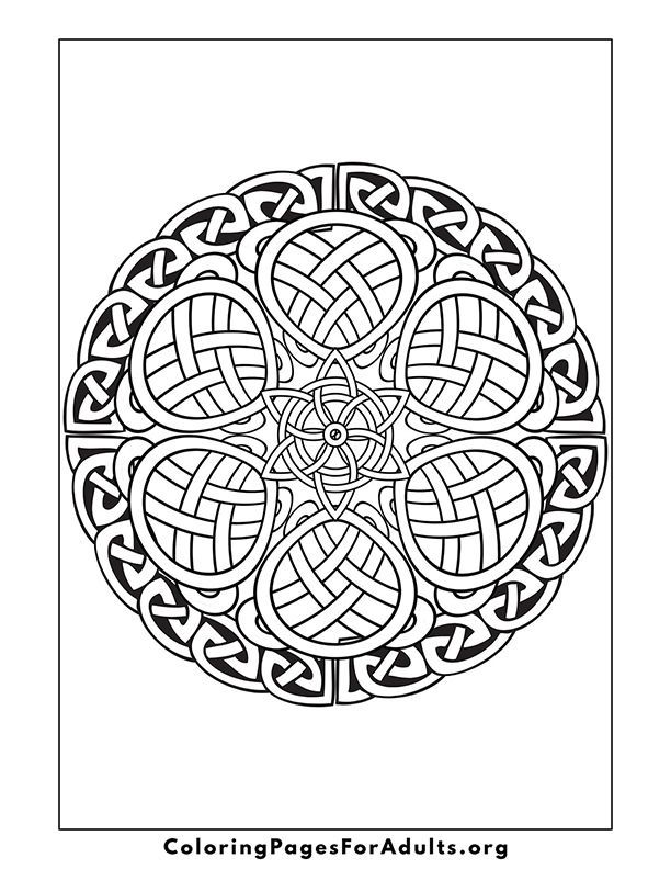 Celtic For Adults - Coloring Pages for Kids and for Adults