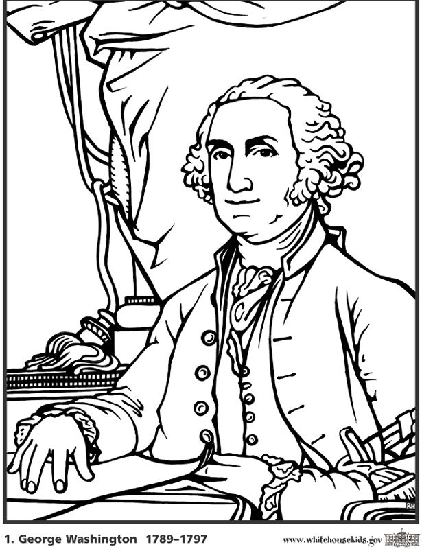 George Washington coloring sheet | Classical Homeschooling for Kinder…
