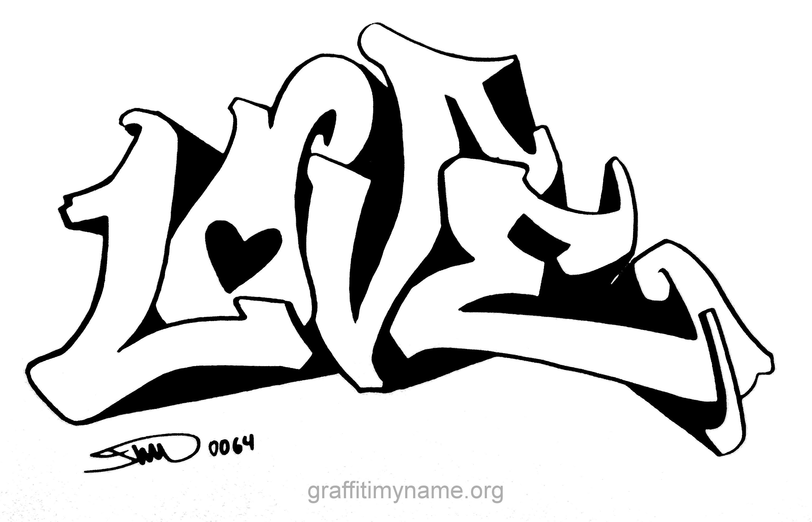 9 Pics of Love You Graffiti Coloring Pages - I Love You Graffiti ...