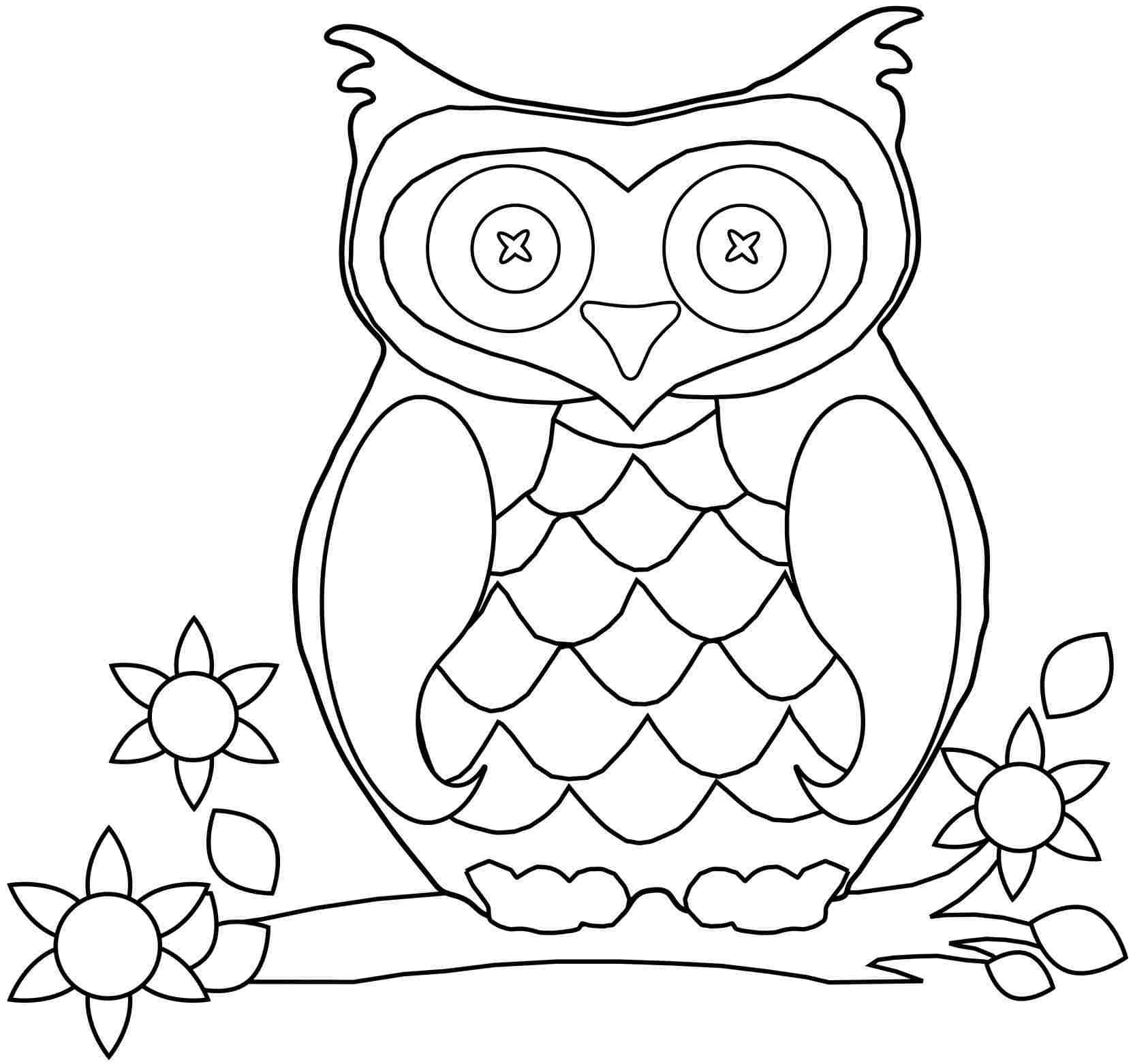 Owl Coloring Pages To Print Out Owl Coloring Pages Owl Coloring ...