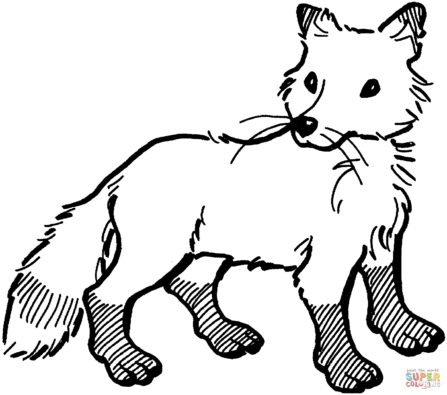 Fox Coloring Page - Coloring Home