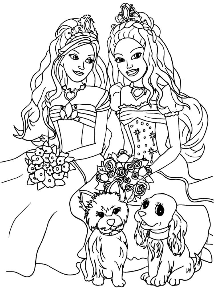 Barbie Printable - Coloring Pages for Kids and for Adults