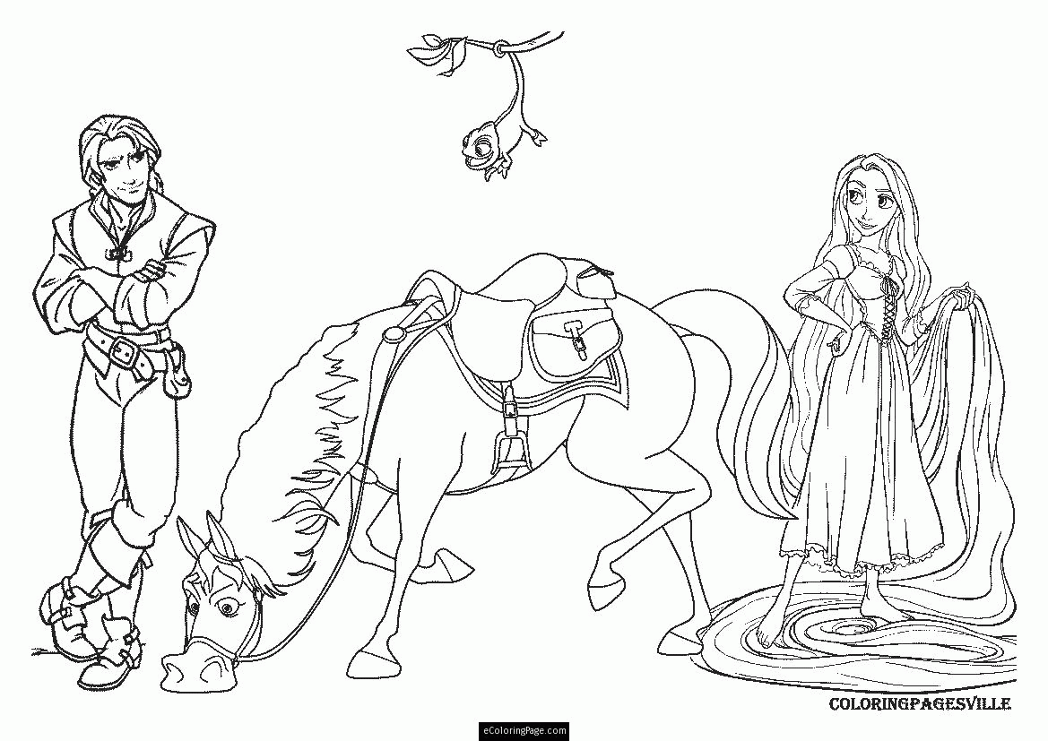 Tangled Coloring Pages | eColoringPage.com- Printable Coloring Pages