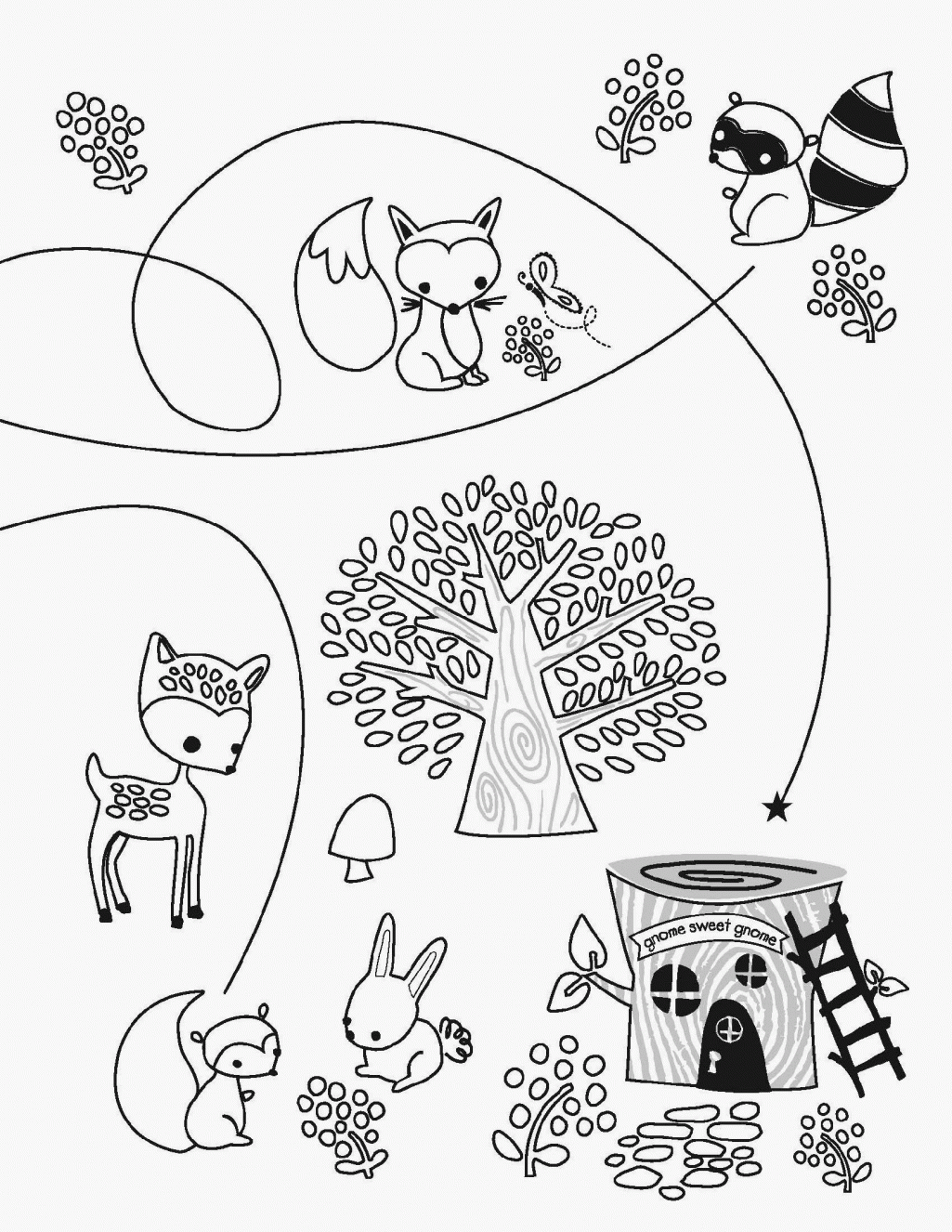 woodland-animal-coloring-page-coloring-home