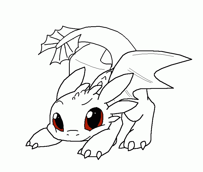 Toothless Coloring Page - Coloring Home