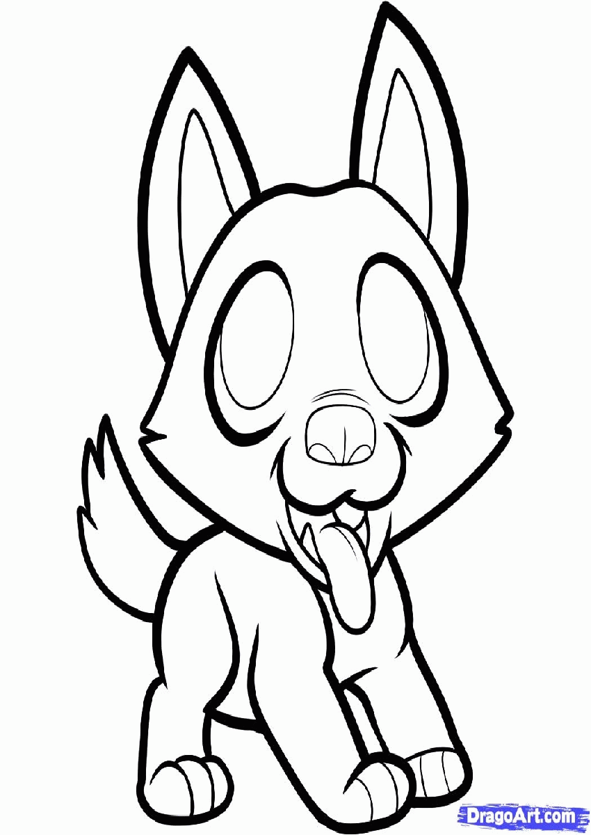 German Shepherd Puppy Coloring Pages - Coloring Home