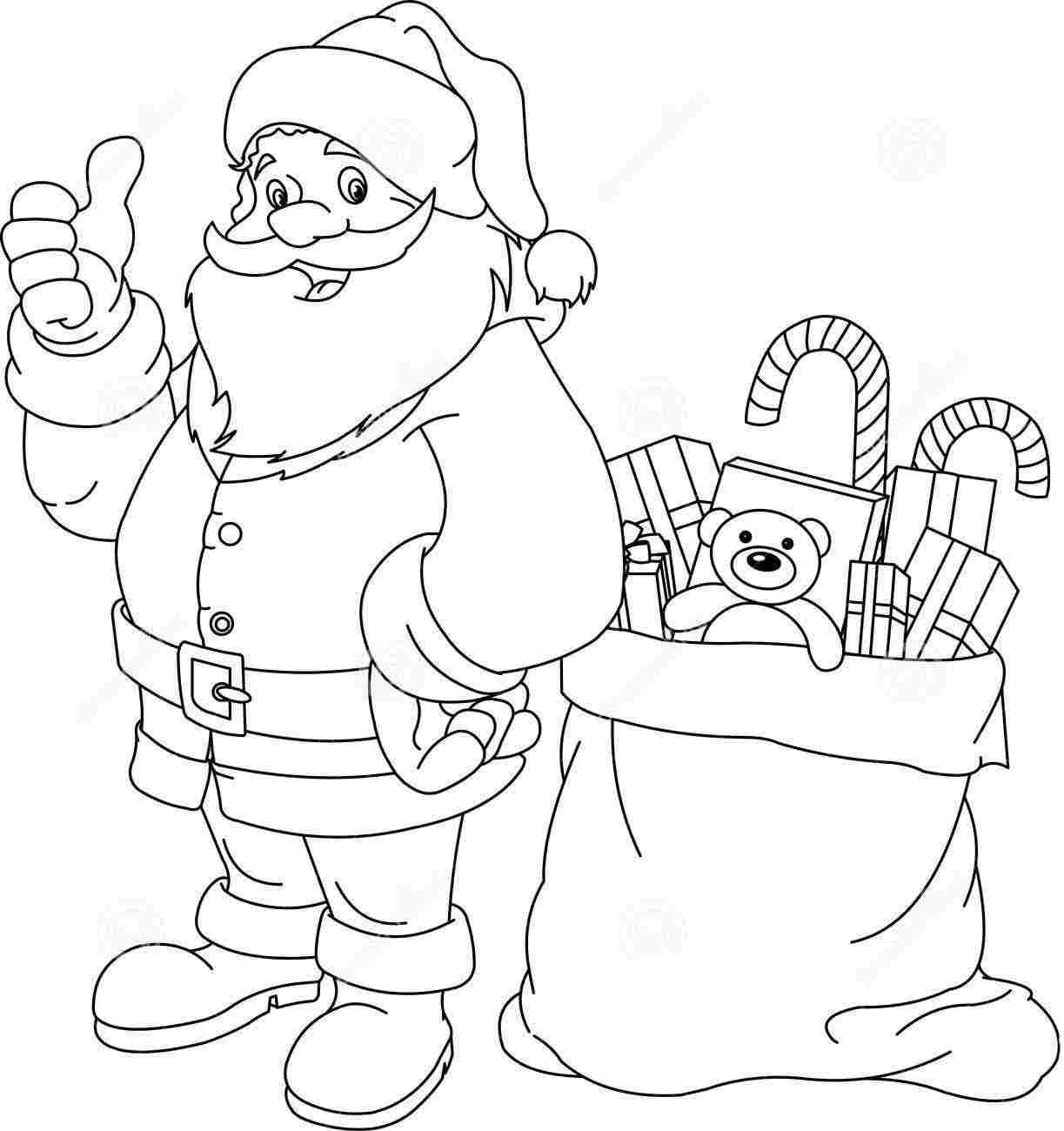 Free Coloring Pages Santa Claus Coloring Home