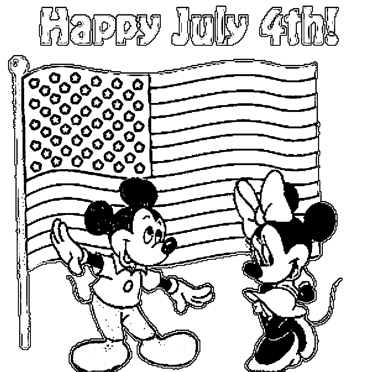 Fourth July 4th Of July Google Search Black White Coloring Page ...