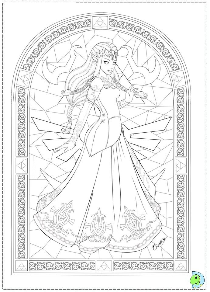 The Legend Of Zelda Coloring Pages - Coloring Home