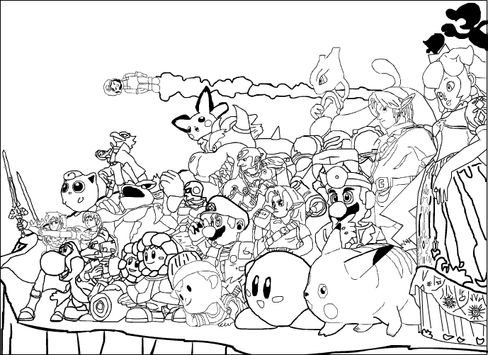 super-smash-bros-coloring-pages-pencil-hand-drawing-free-printable