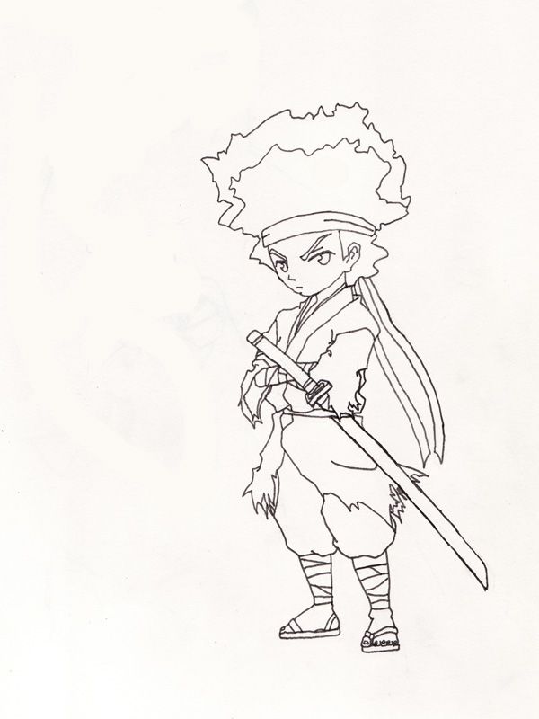 Boondocks Coloring Pages Page 1