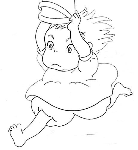 Ponyo Coloring Pages - HiColoringPages