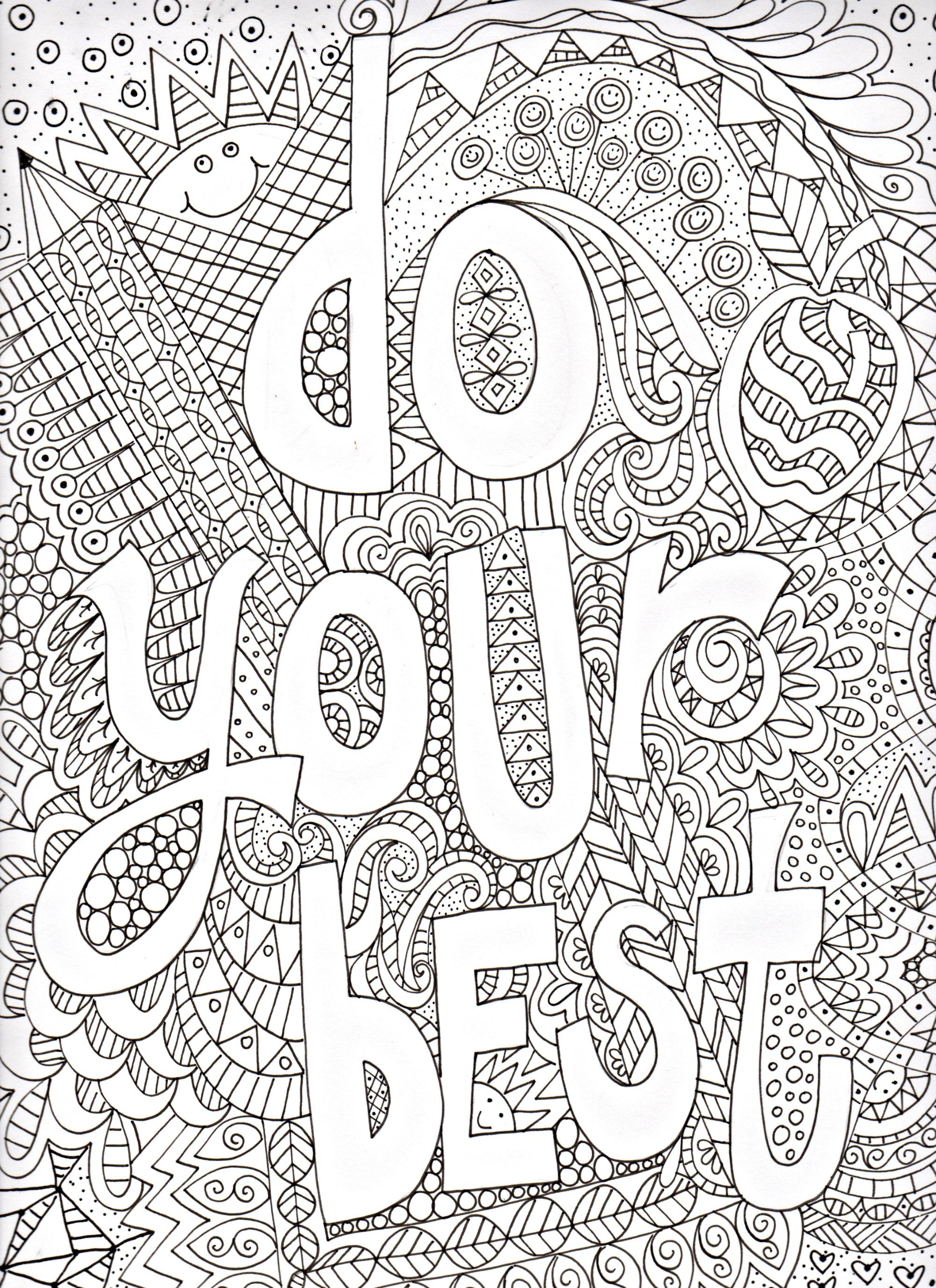 Free Doodle Art Coloring Pages - Coloring Home