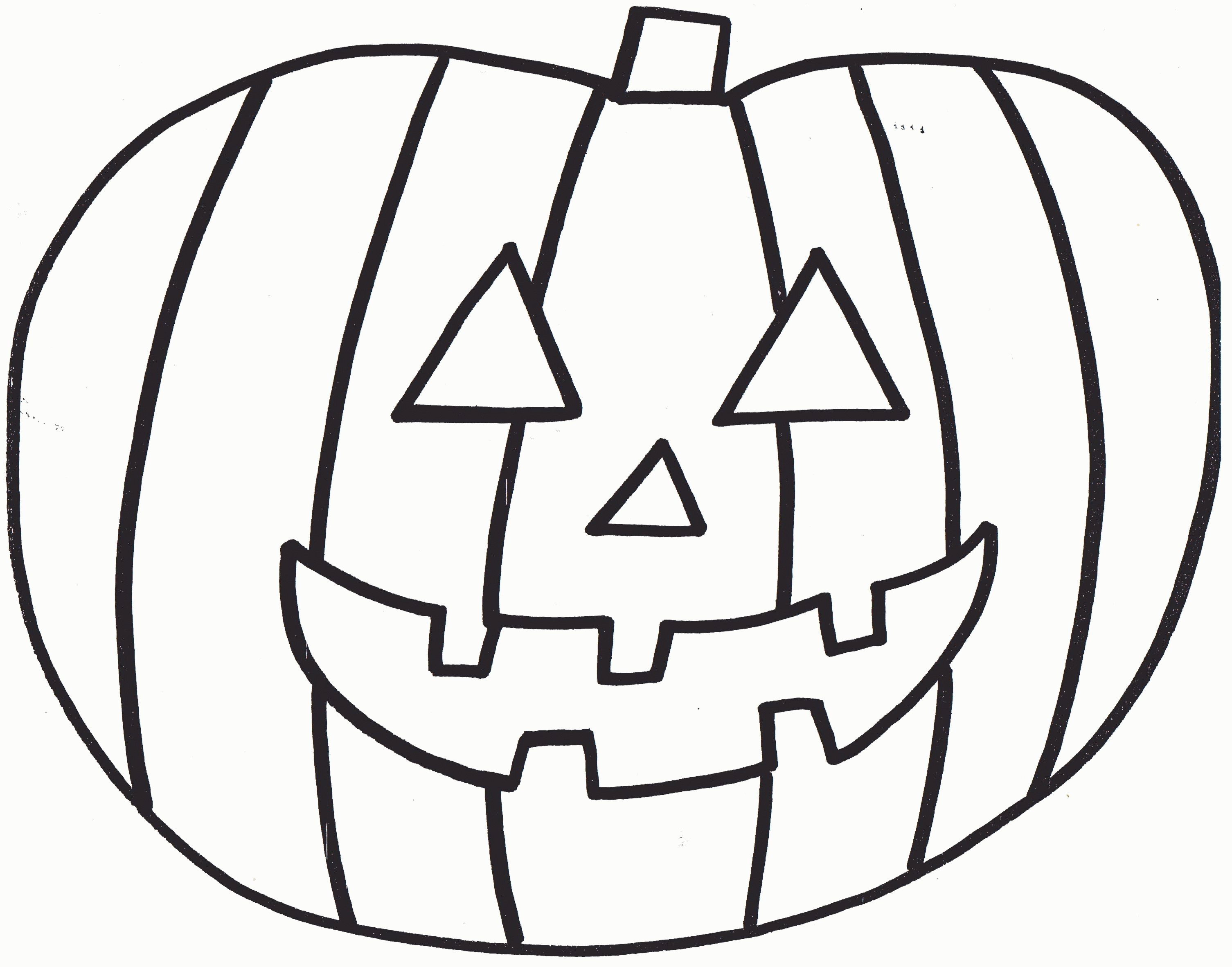 Free Coloring Pages Halloween Pumpkins