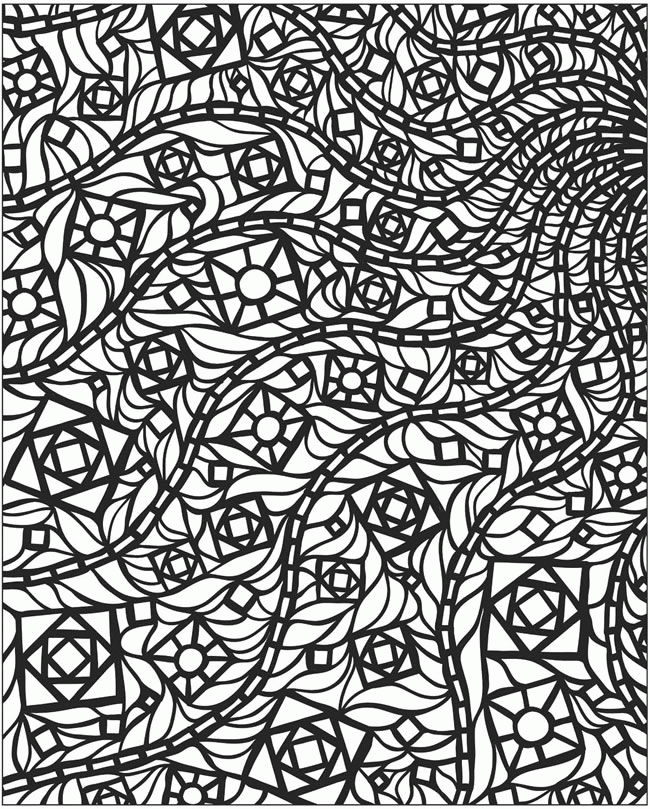 Basic Mosaic Coloring Sheets, First Paper Mosaic Coloring Pages To ...
