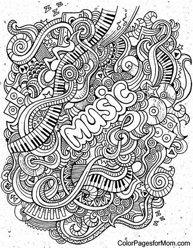 Coloring Pages Music Cool Coloring Home