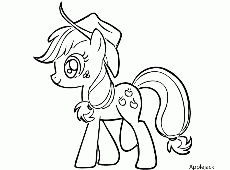 Printable 29 My Little Pony Coloring Pages Applejack 3119 - Free ...