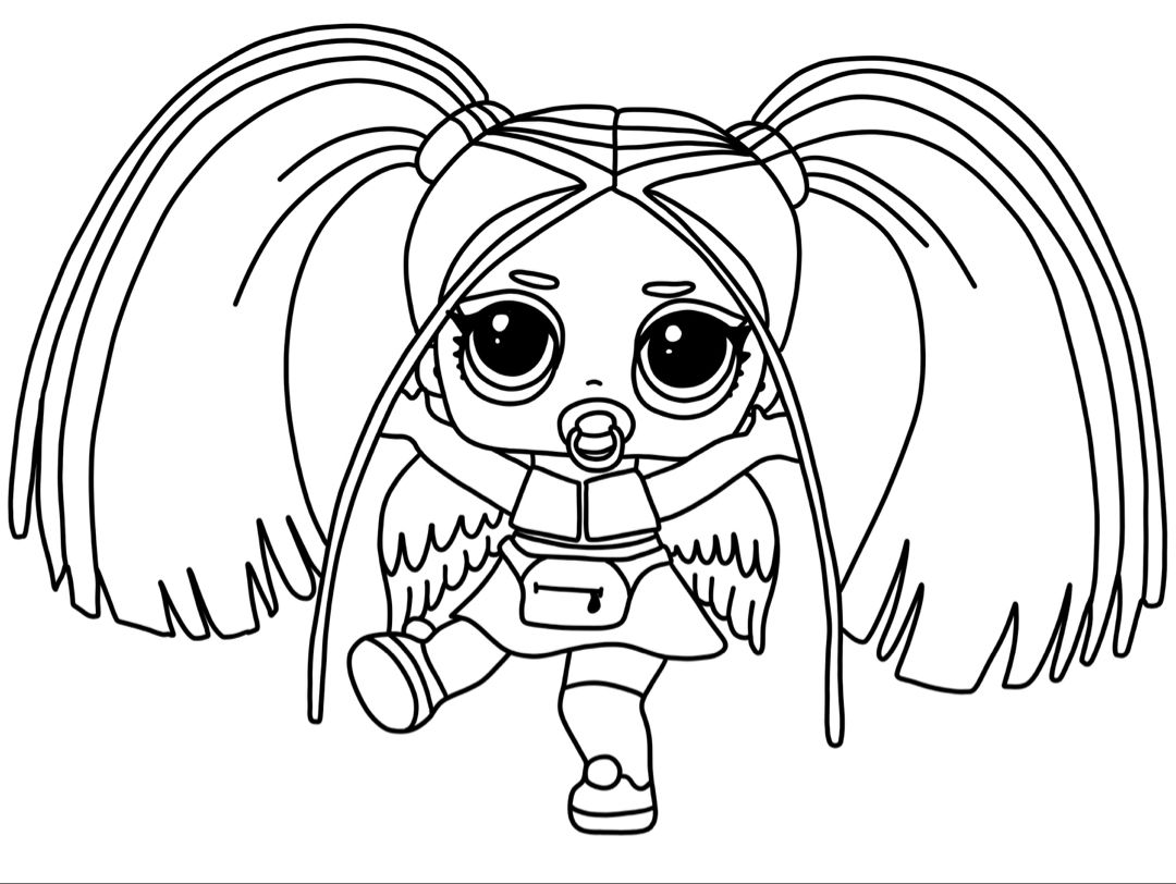 Coloring pages New 2019 LOL dolls - Rainbow Raver rare doll ...