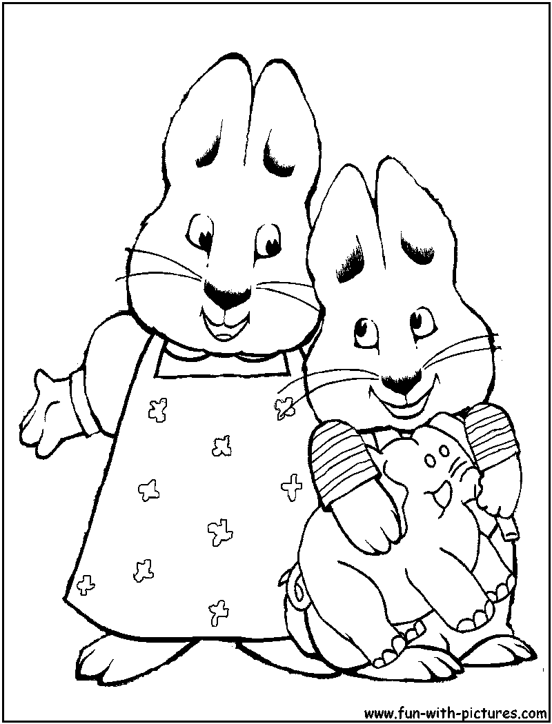 Max And Ruby To Print - Coloring Pages for Kids and for Adults