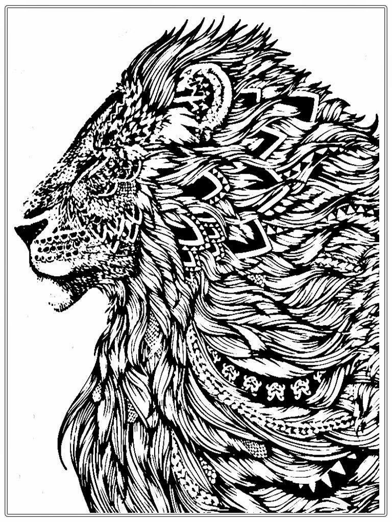 Abstract Lion Coloring Pages - Coloring Pages For All Ages