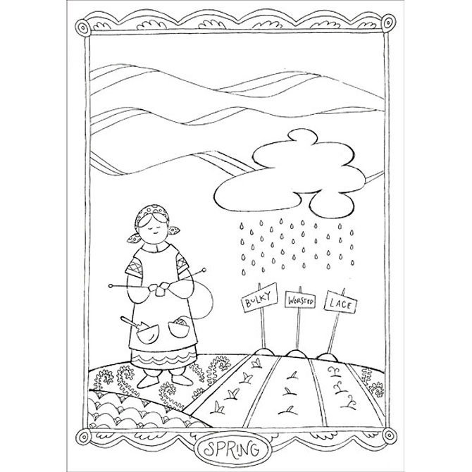 I Dream of Yarn: A Knit and Crochet Coloring Book at WEBS | Yarn.com