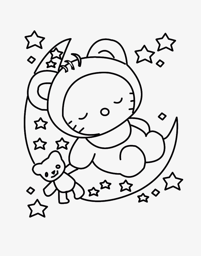 Fabulous Freelo Kitty Coloring Pages 4916273_gallery Christmas Eve Sleeping  Gallery Sheet – Approachingtheelephant