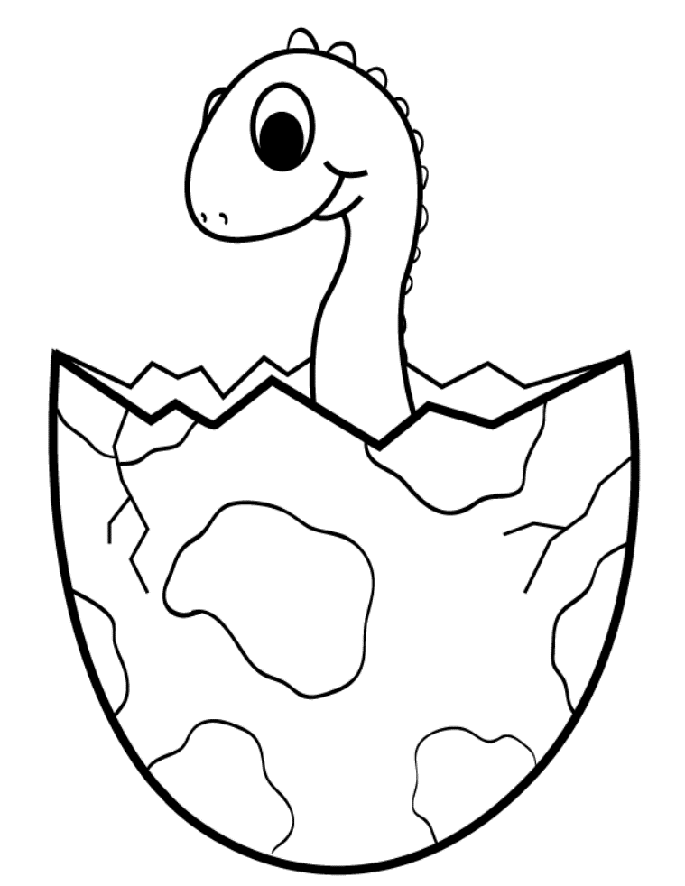 Baby Velociraptor Coloring Page - Coloring Pages For All Ages