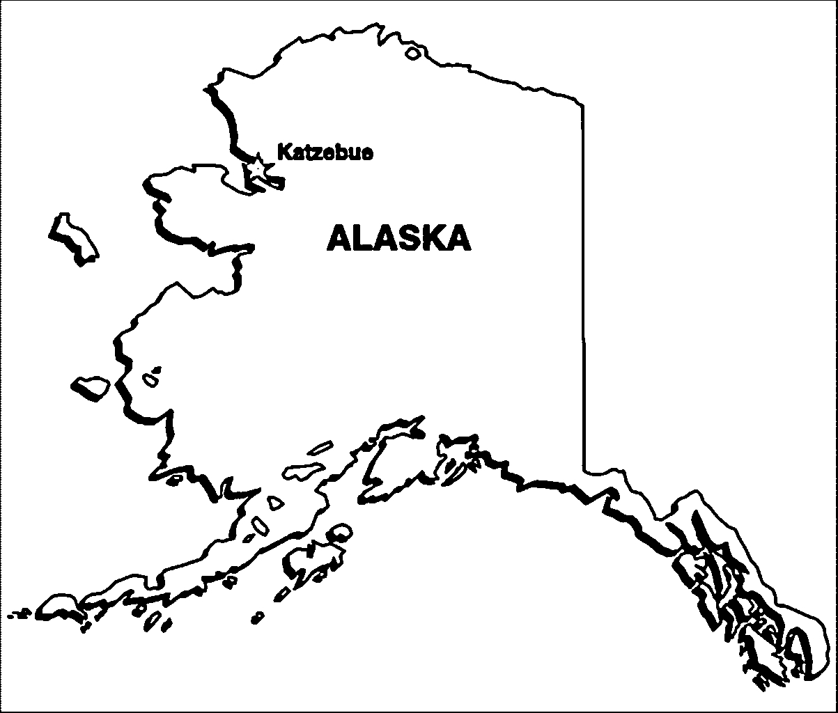 Alaska Map Coloring Page Coloring Pages