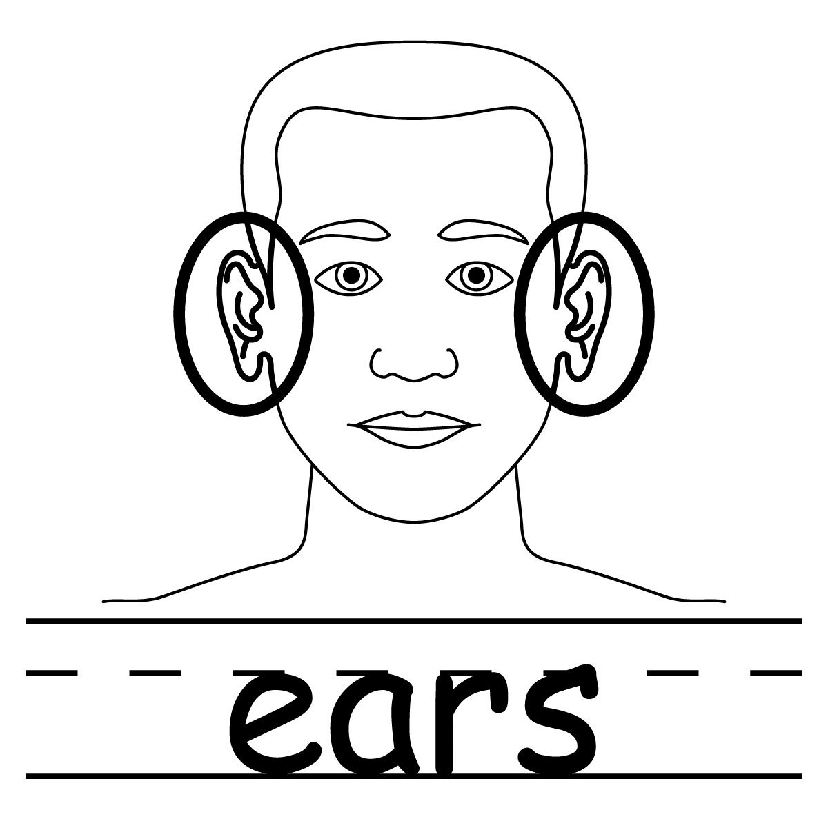 Ear Corn Coloring Pages Bunny Ears