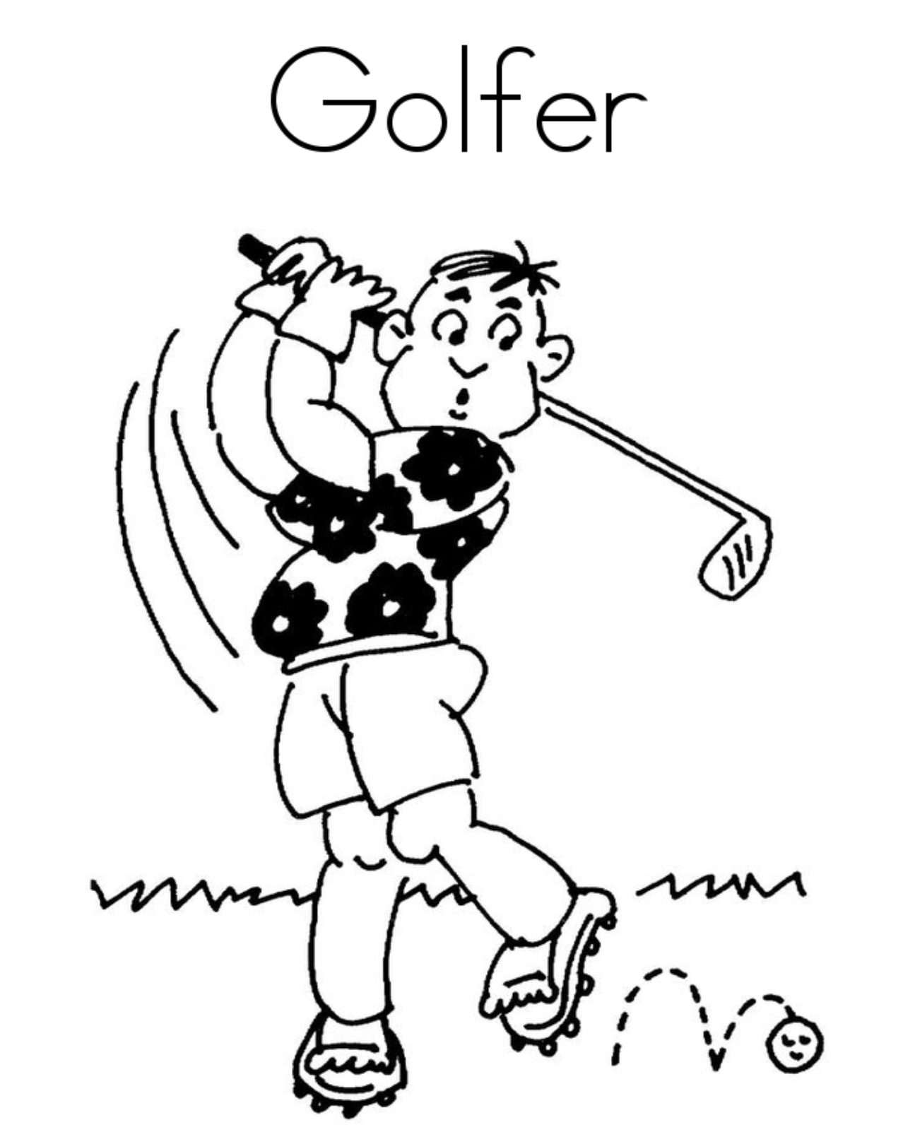Sport Coloring : Summer Golf Sports Coloring Pages, Sport Coloring.