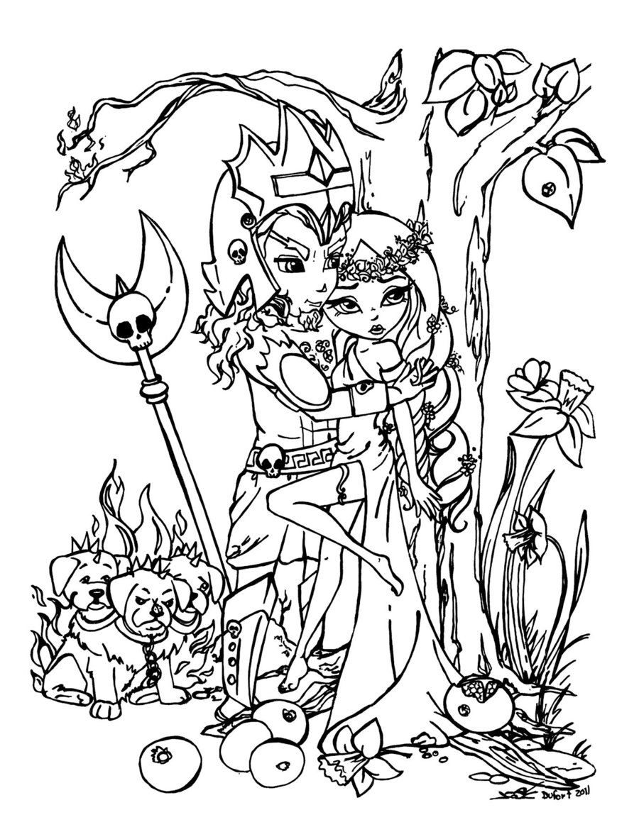 persephone coloring pages - photo #22