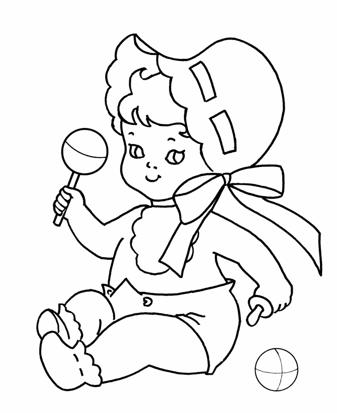 Free Printable Coloring Pages Of Babies - Coloring Home