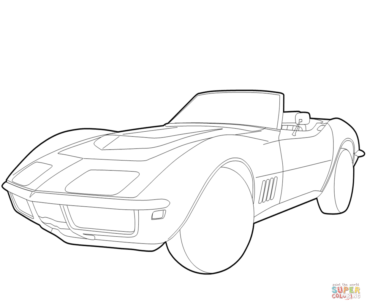 Corvette Coloring Page