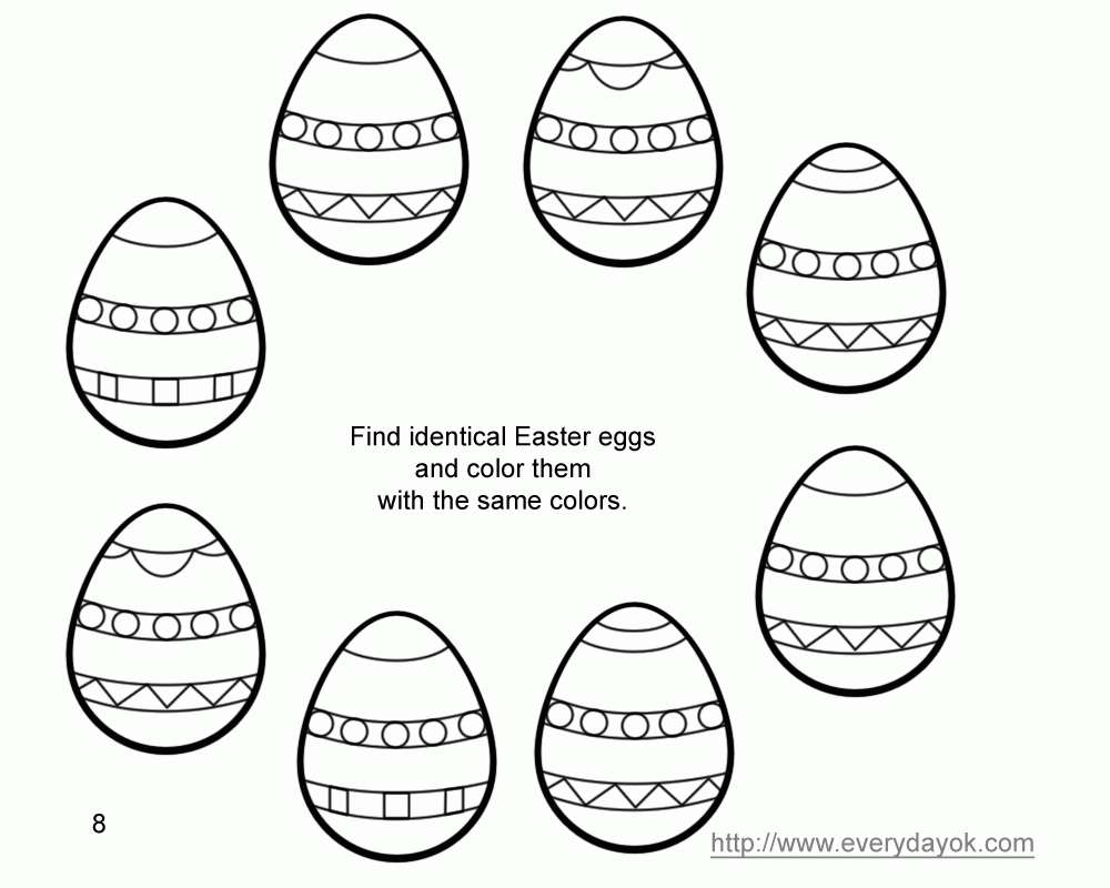 Beautiful Easter Eggs Bunny Coloring Pages Children - Colorine.net ...