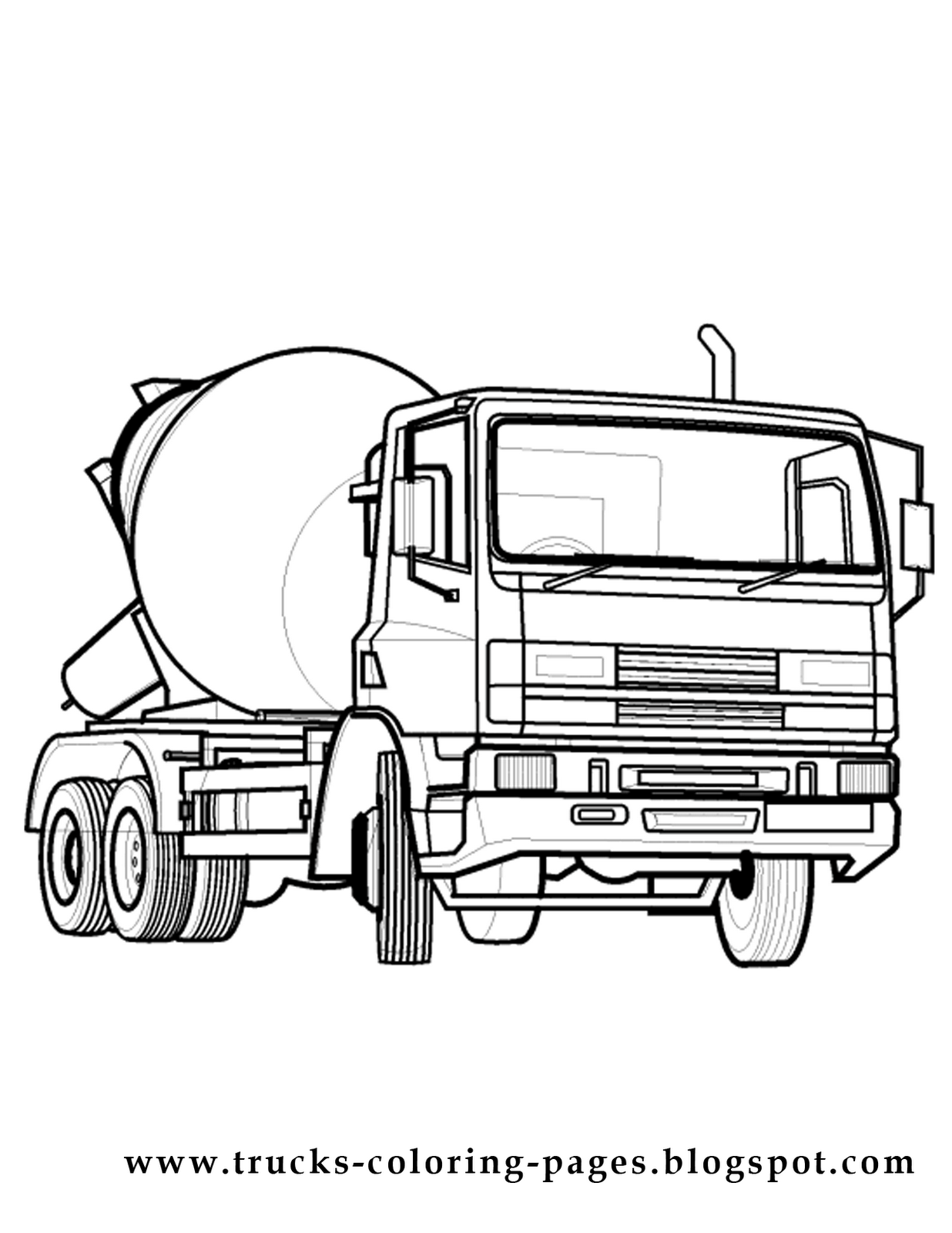 18 Wheeler Coloring Pages - Coloring Home