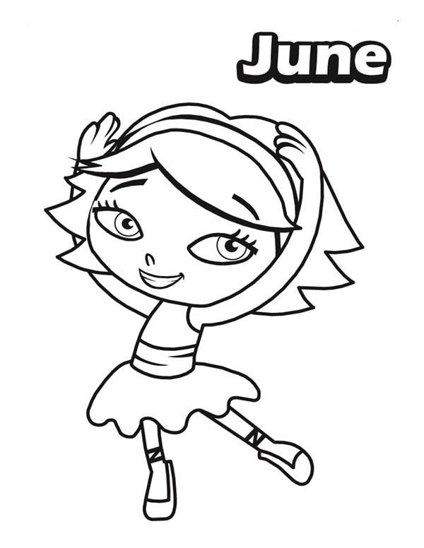 little einsteins june - coloring page | Princess coloring pages, Little  einsteins, Online coloring pages