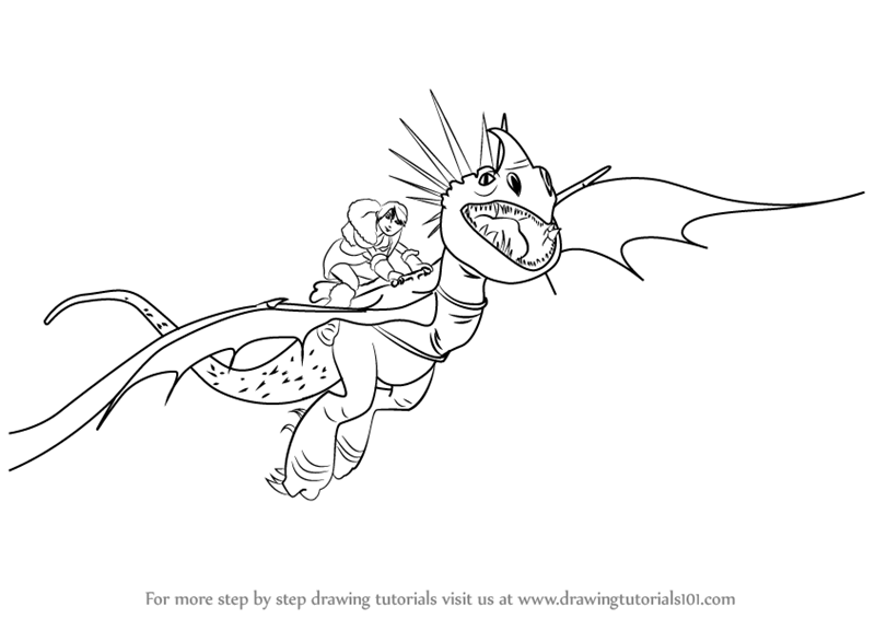 Learn How to Draw Stormfly from How to Train Your Dragon (How to Train Your  Dragon) Step by Step : Drawing Tutorials