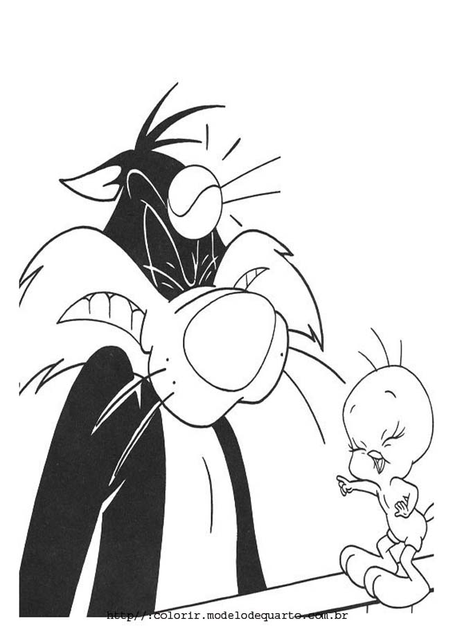 Tweety Laugh Sylvester Coloring Pages Coloring Pages For Kids #FN ...