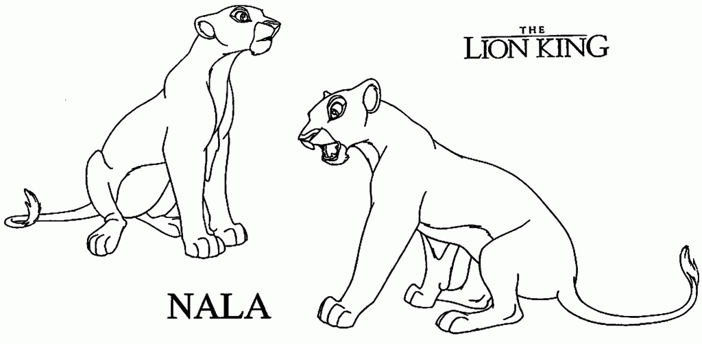 nala lion king coloring pages - photo #16